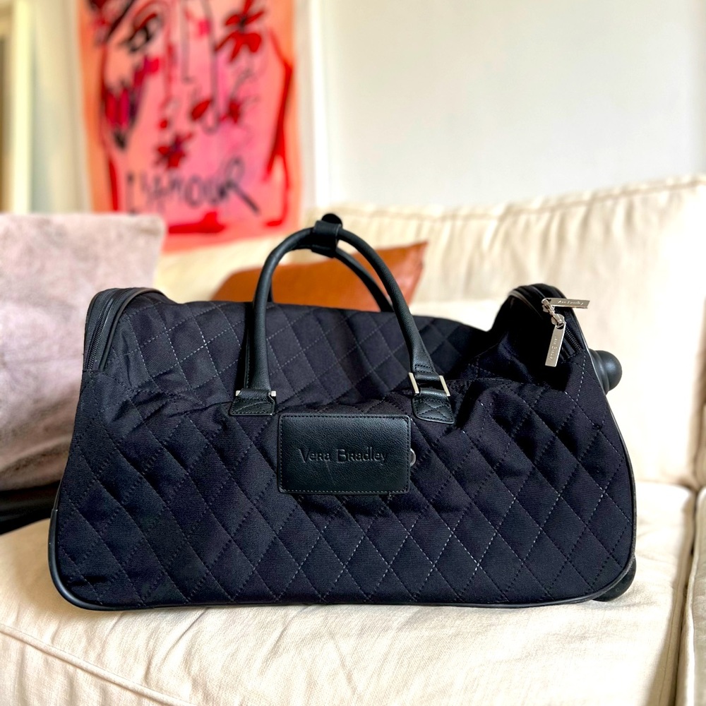 Vera Bradley rolling duffle bag